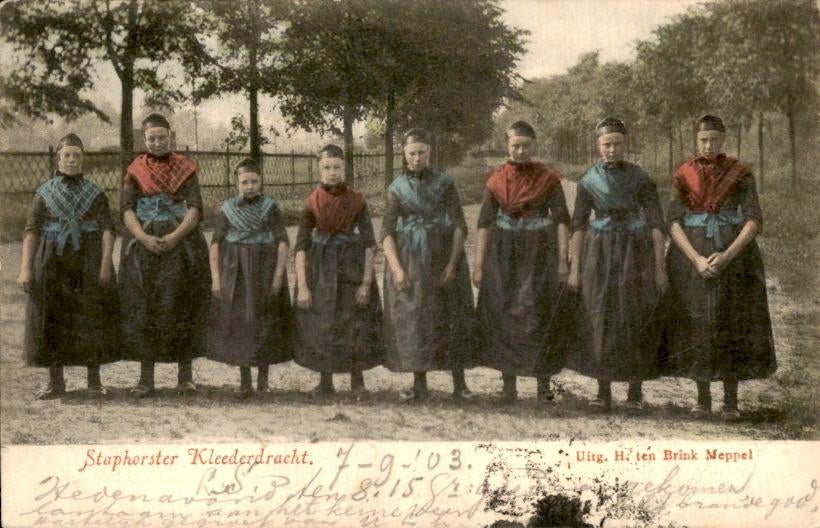 Staphorst - In Klederdracht, Ophalen of Verzenden, Voor 1920, Gelopen, Overijssel