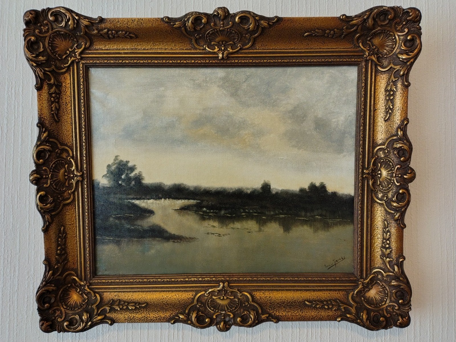 Schilderijen, gesigneerd door Pierre Jacobs, Antiek en Kunst, Kunst | Schilderijen | Klassiek, Ophalen, Doek, Origineel werk, Landschap