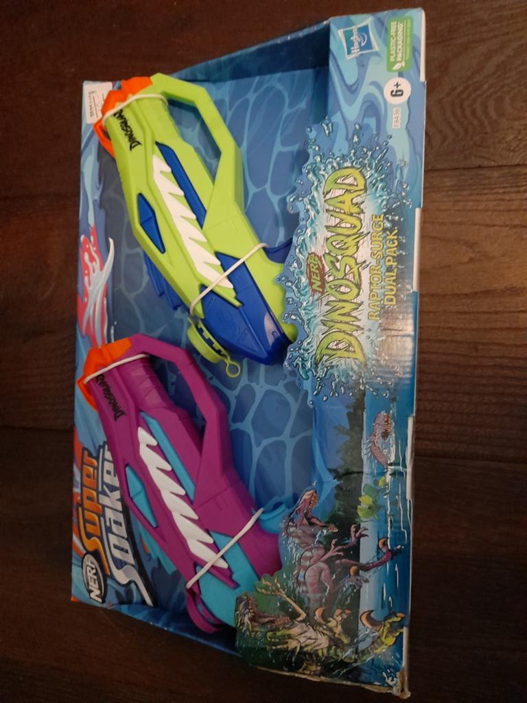 2 Super Soaker DinoSquad Raptor-Surge waterpistolen, Ophalen of Verzenden, Nieuw