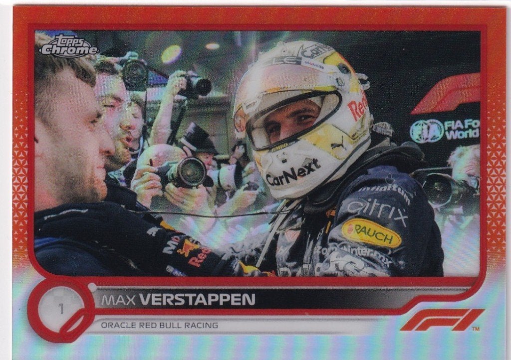 Max Verstappen Orange Red Refractor #4, Verzenden, Nieuw, Formule 1