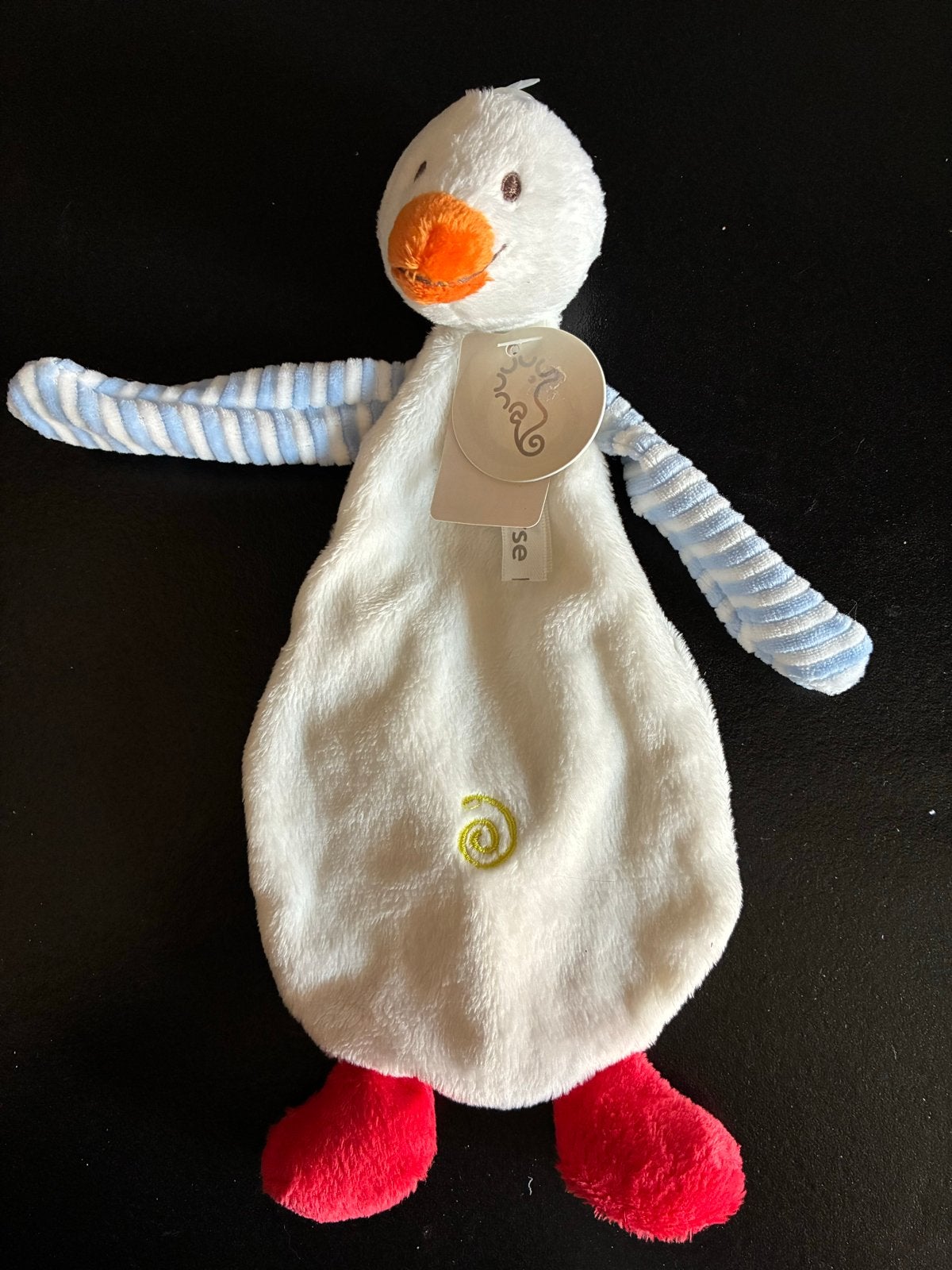 Nieuw Happy Gorse Knuffeldoekje Gans Wit/Blauw/Rood, Nieuw, Ophalen of Verzenden, Met label, Tiamo