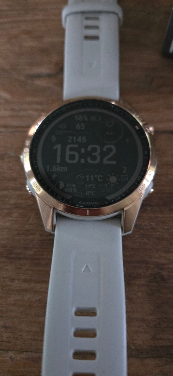 Garmin Fenix 7S Solar Premium Multisport GPS Horloge, Stappen, Garmin, Ophalen of Verzenden, Zo goed als nieuw