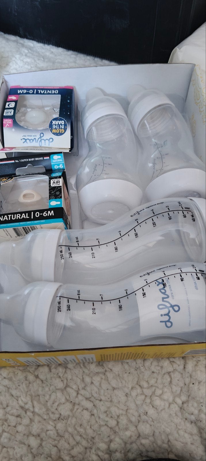 Nieuwe set Difrax flessen, Dubbelzijdig, Nieuw, Babyfles, Ophalen