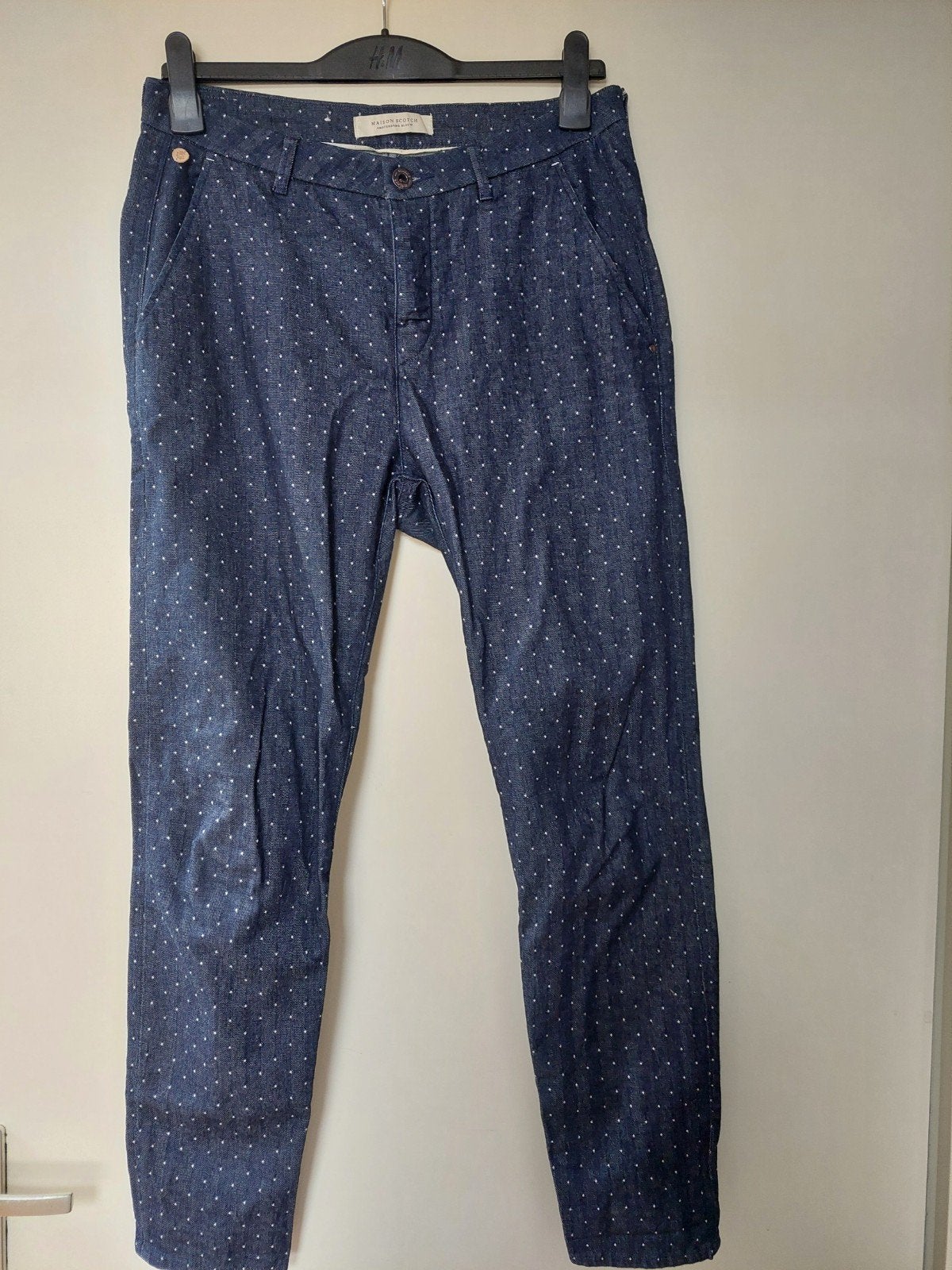 Mooie Maison Scotch broek - Zo goed als nieuw, Kleding | Dames, Blauw, Maat 42/44 (L), Zo goed als nieuw, Lang