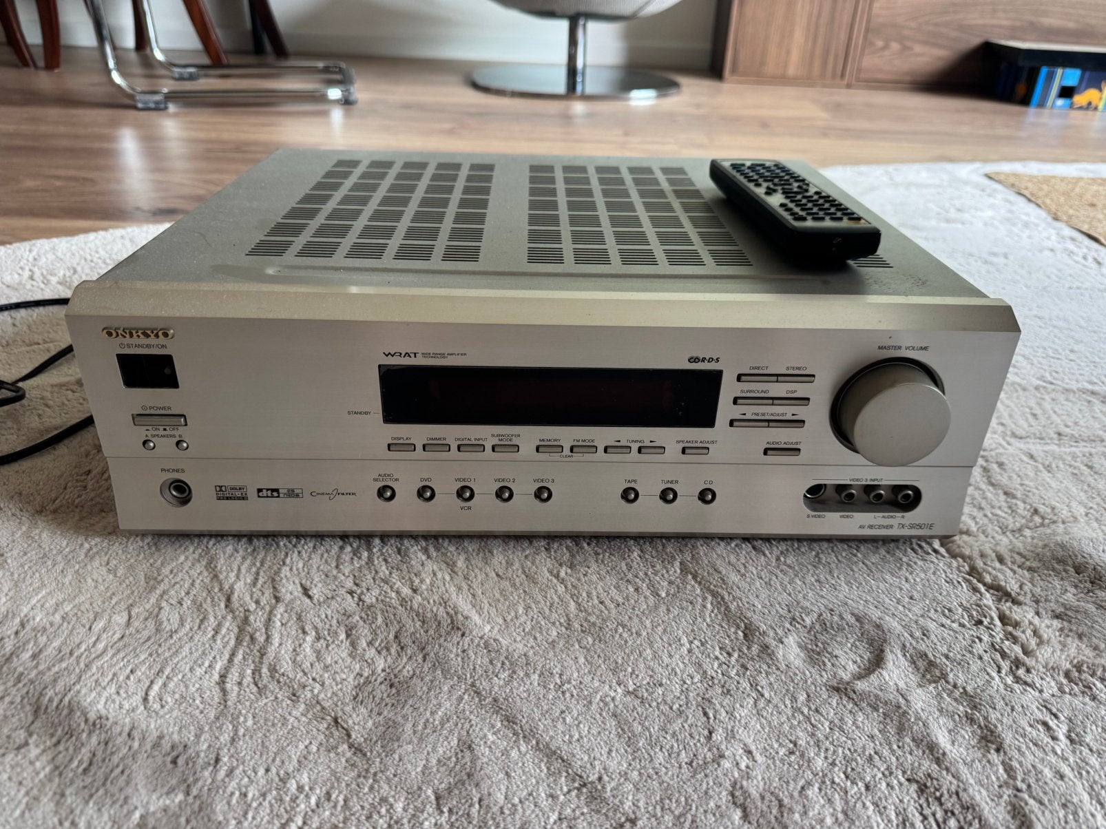 Onkyo TX SR501E, Audio, Tv en Foto, Versterkers en Receivers, Ophalen, Zo goed als nieuw, 120 watt of meer, Onkyo