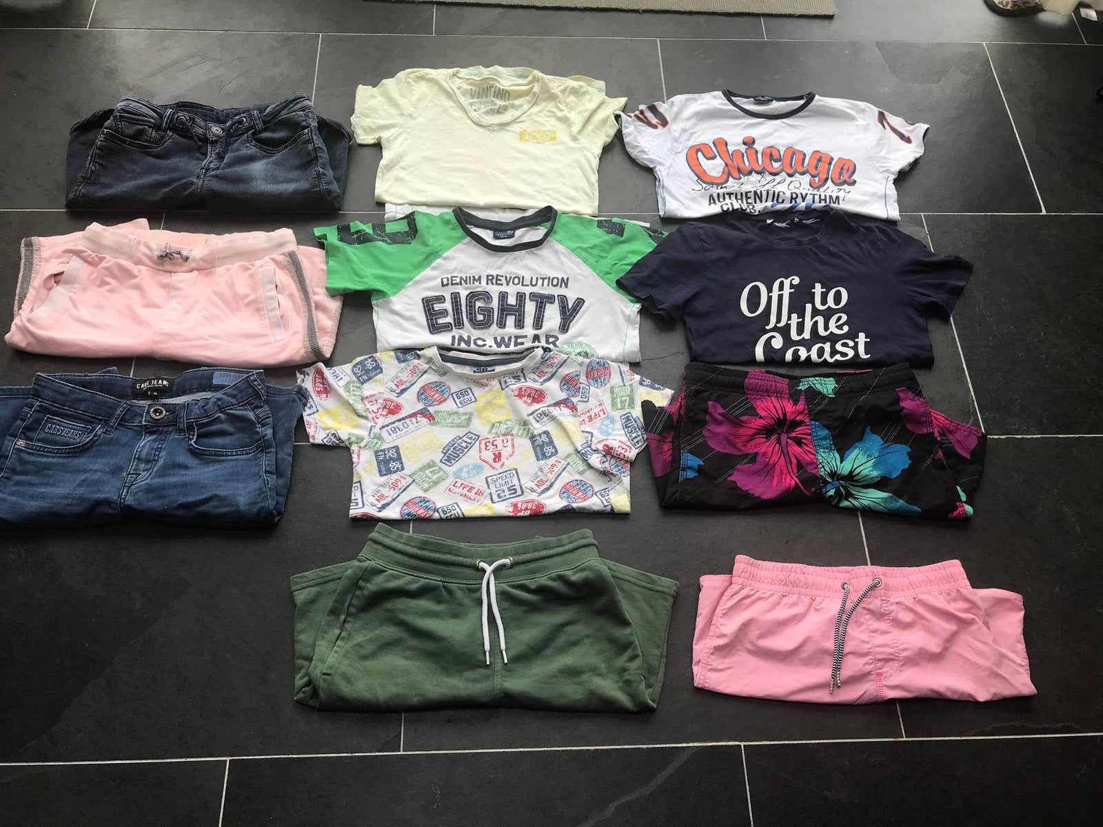 Leuk Kledingpakket zomer jongen maat 140-146 in goede staat, Kinderen en Baby's, Kinderkleding | Kinder-kledingpakketten, Ophalen of Verzenden