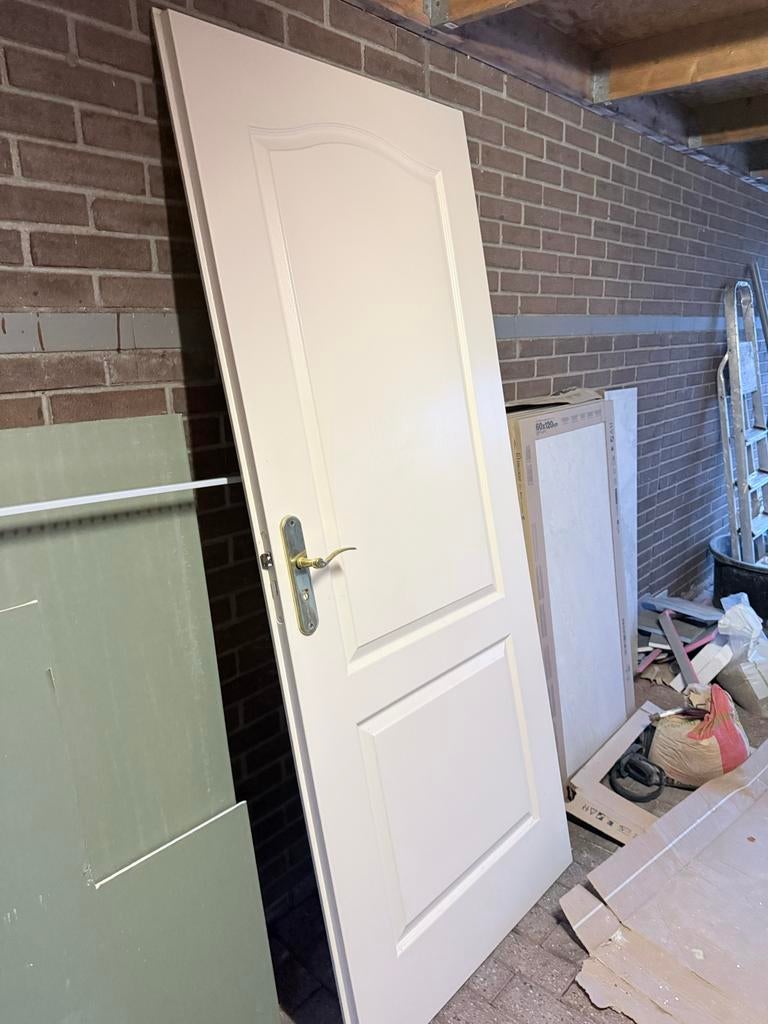 Binnendeur 83x200 met klink, Ophalen, 80 tot 100 cm, Binnendeur, Zo goed als nieuw