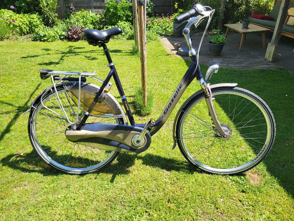 Gazelle Furore damesfiets, Fietsen en Brommers, Fietsen | Dames | Damesfietsen, Gebruikt, Gazelle, (Extra) lage instap, Versnellingen