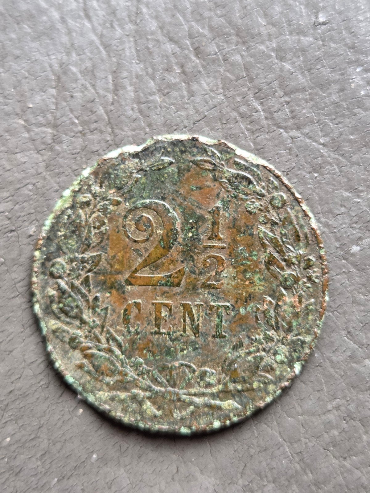 Nederland 2 1/2 Cent 1905 Wilhelmina, Ophalen of Verzenden