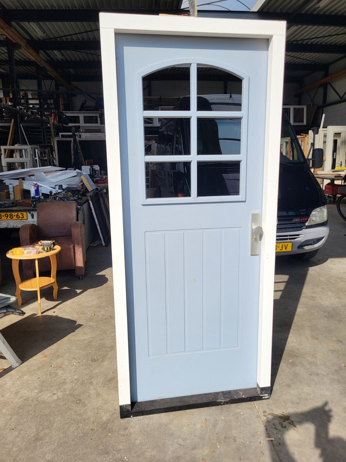 voordeur + kozijn nieuw hang en sluitw afm 93 x 218 kozijnma, Doe-het-zelf en Verbouw, 75 tot 150 cm, Deurkozijn, Nieuw, Ophalen of Verzenden