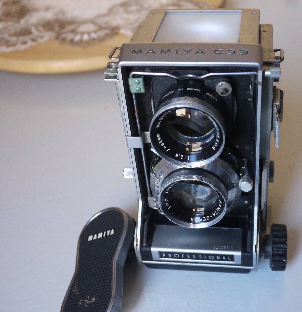 Mamiya C33 + Mamiya Sekor 80mm f2.8, Audio, Tv en Foto, Fotocamera's Analoog, Ophalen, Gebruikt, Spiegelreflex, Overige Merken