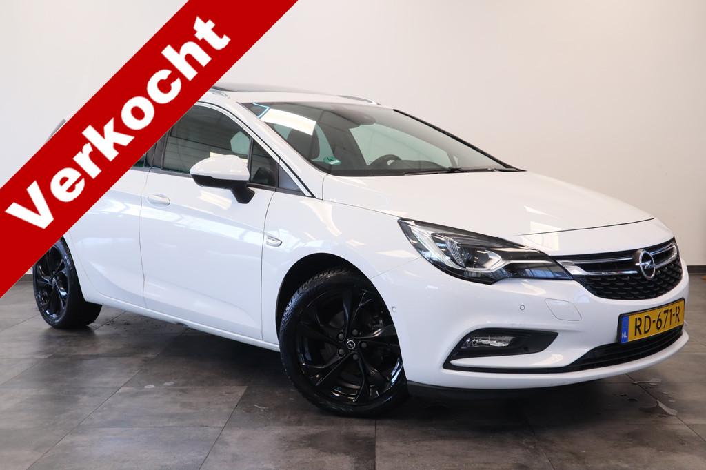Opel Astra Sports Tourer 1.4 Innovation Schuifdak Navigatie, Auto's, Stof, Gebruikt, 150 pk, Wit