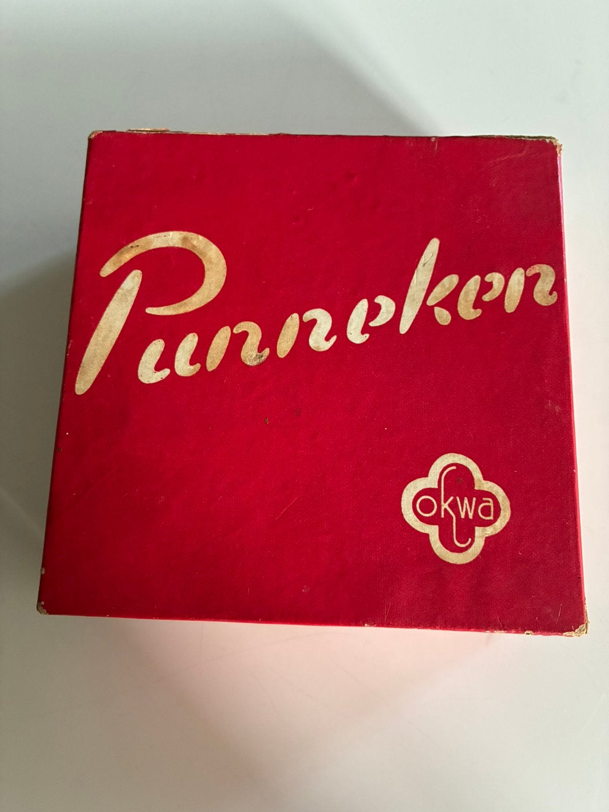 Breiklosje, punniken van Okwa | Doosje + punnik-paddenstoel, Ophalen of Verzenden