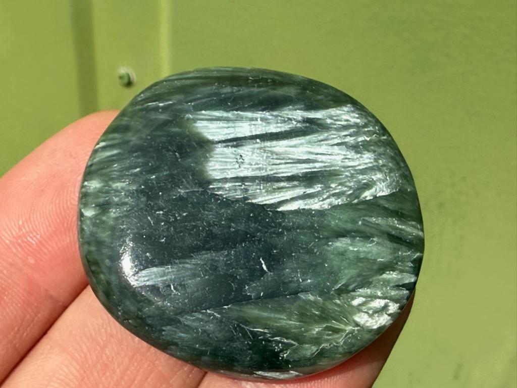 Serafiniet handsteen palmsteen mineralen, Ophalen of Verzenden, Mineraal