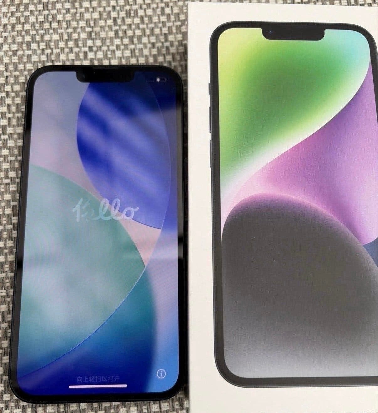 Nieuwe iPhone 14 - Zonder abonnement, Ophalen, 128 GB, Zwart, Zo goed als nieuw