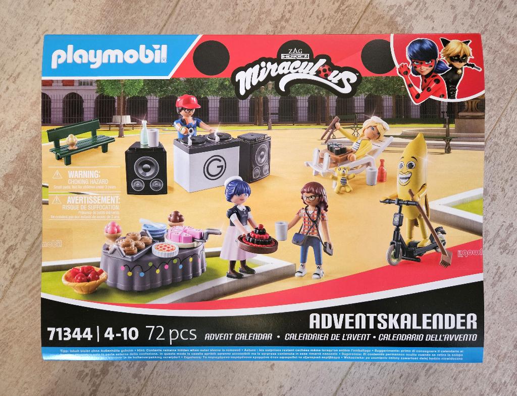 Playmobil 71344 Adventskalender Miraculous Picknick Parijs, Ophalen of Verzenden, Nieuw, Complete set