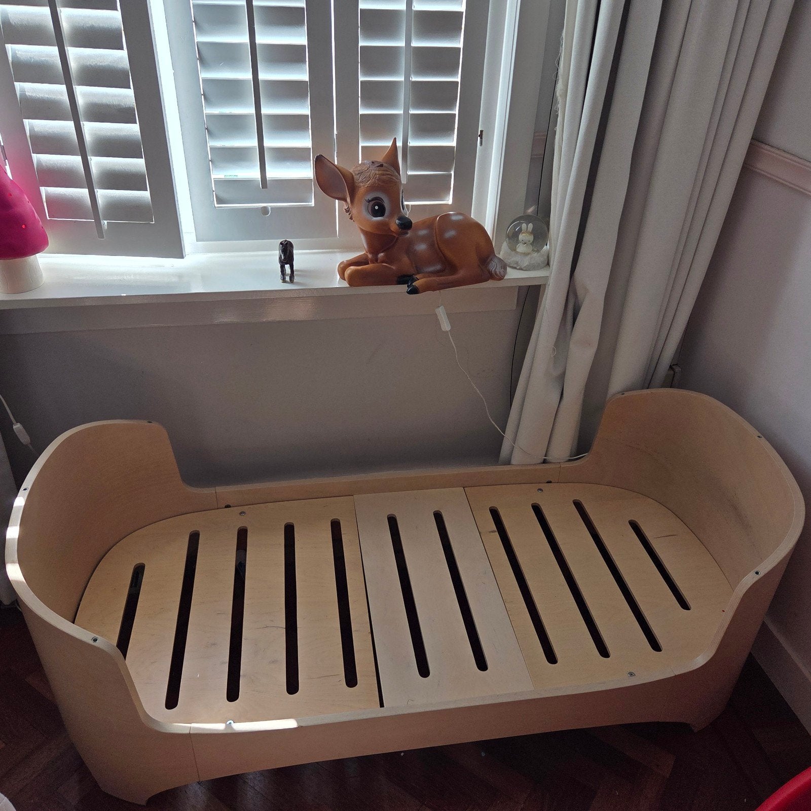 Leander Babybed/Juniorbed - Gebruikt, Gebruikt, Ophalen of Verzenden, Minder dan 140 cm, Matras