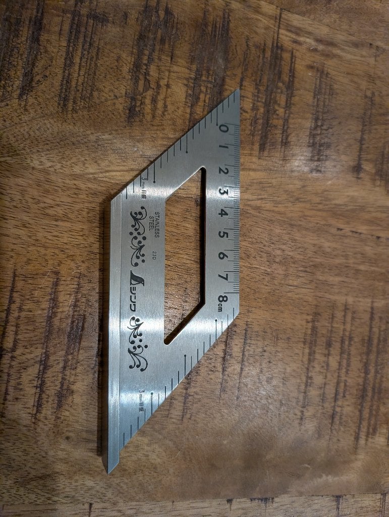 Shinwa RVS Hoekmeter/Meetlat - Nauwkeurig en Duurzaam, Ophalen of Verzenden, Nieuw, Overige typen, Overige merken
