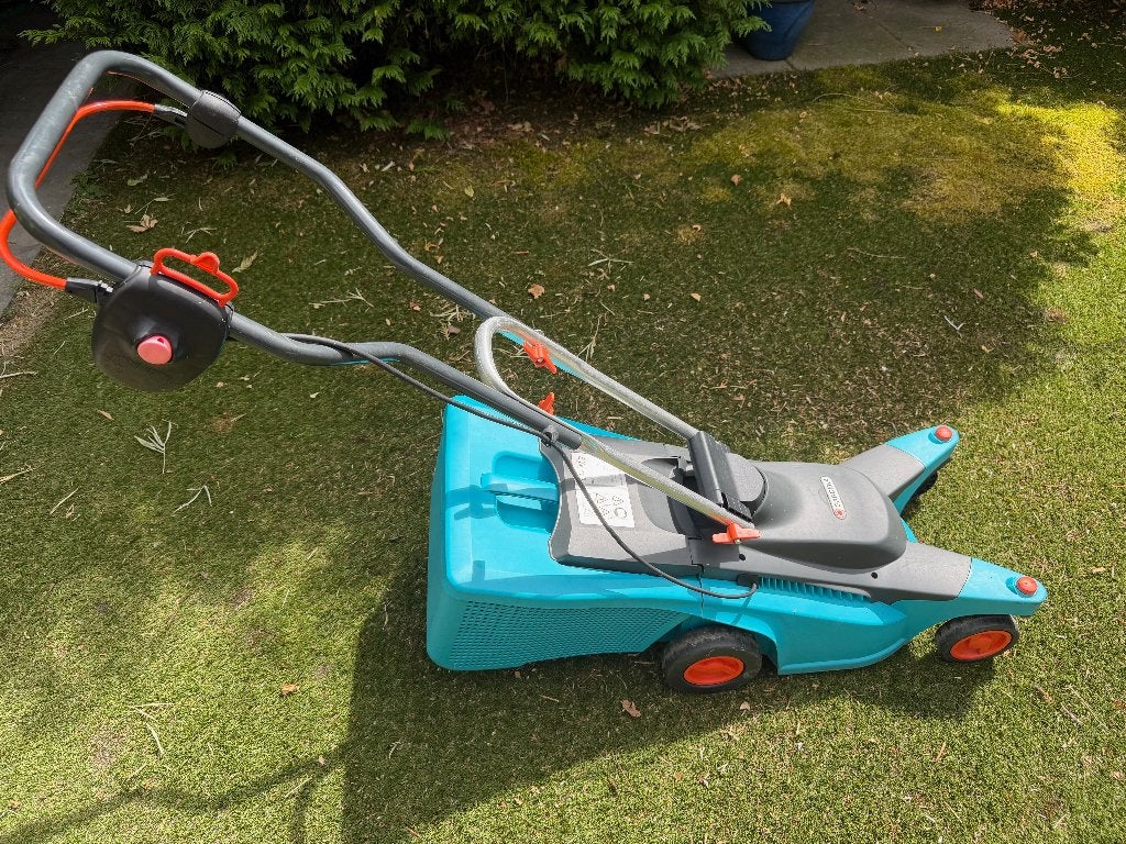 Gardena Grasmaaier Type 34e BasicMove, Ophalen, Cirkelmaaier, Gebruikt, Elektrische grasmaaier