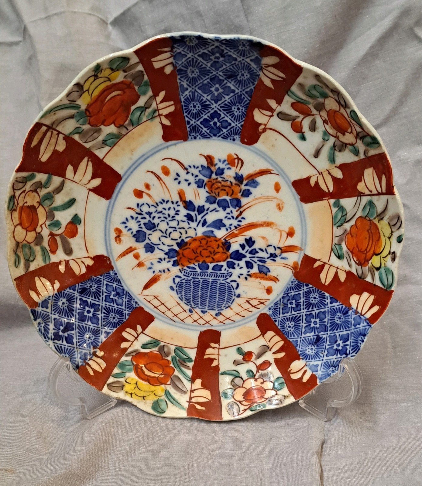 Antieke Japanse Imari Schotel - Handgeschilderd Porselein, Ophalen of Verzenden