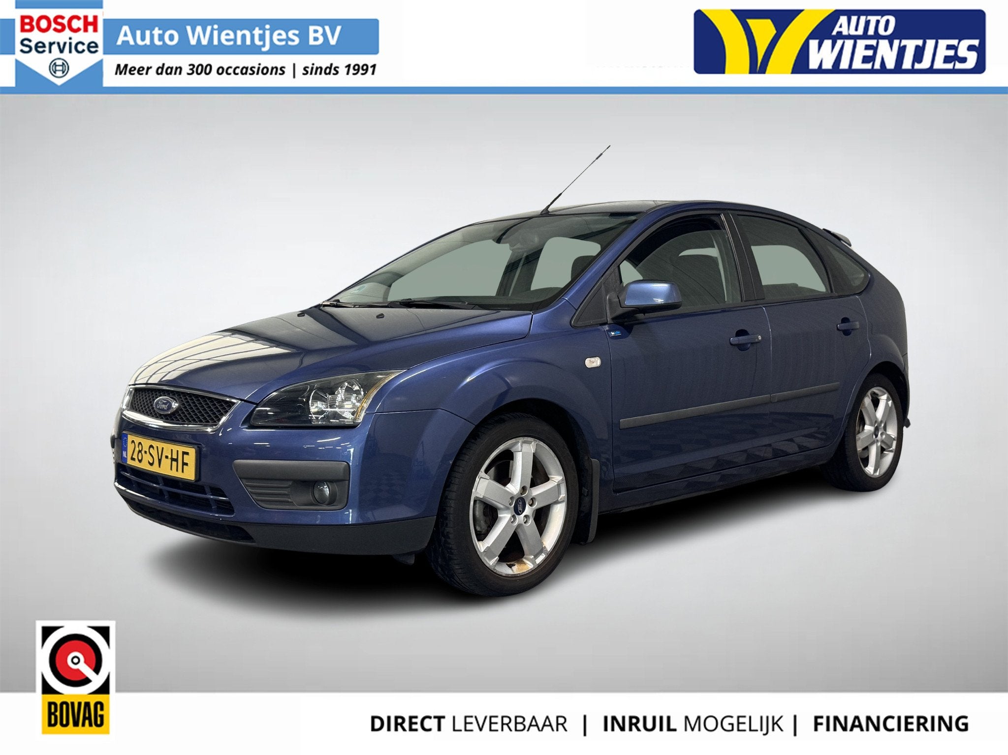Ford Focus 2.0-16v | Rally Edition 5-Drs | Airco | Cruise |, Auto's, Gebruikt, 4 cilinders, Blauw, 10 km/l