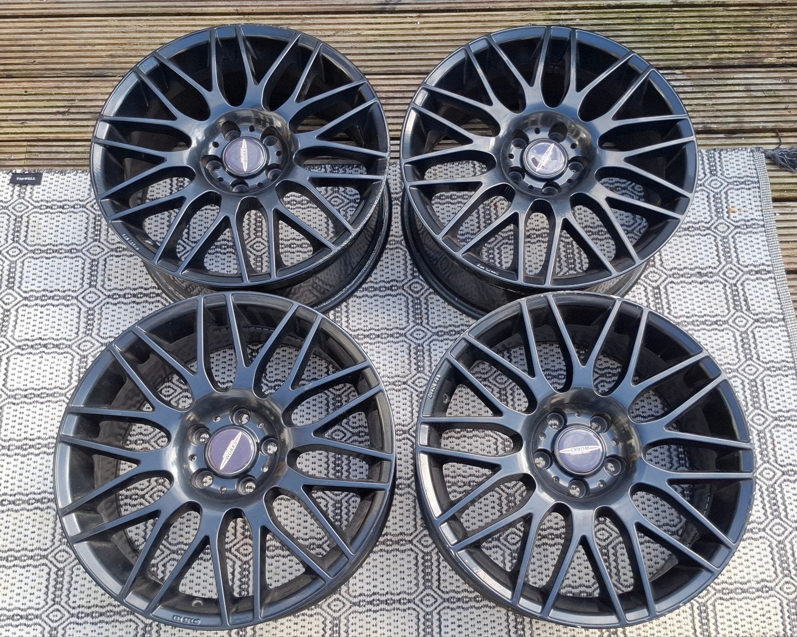 18 inch Mini Cooper JCW Look Velgen (4x) 8Jx18 ET45 - 5x112, Ophalen, 18 inch, Gebruikt, Velg(en)
