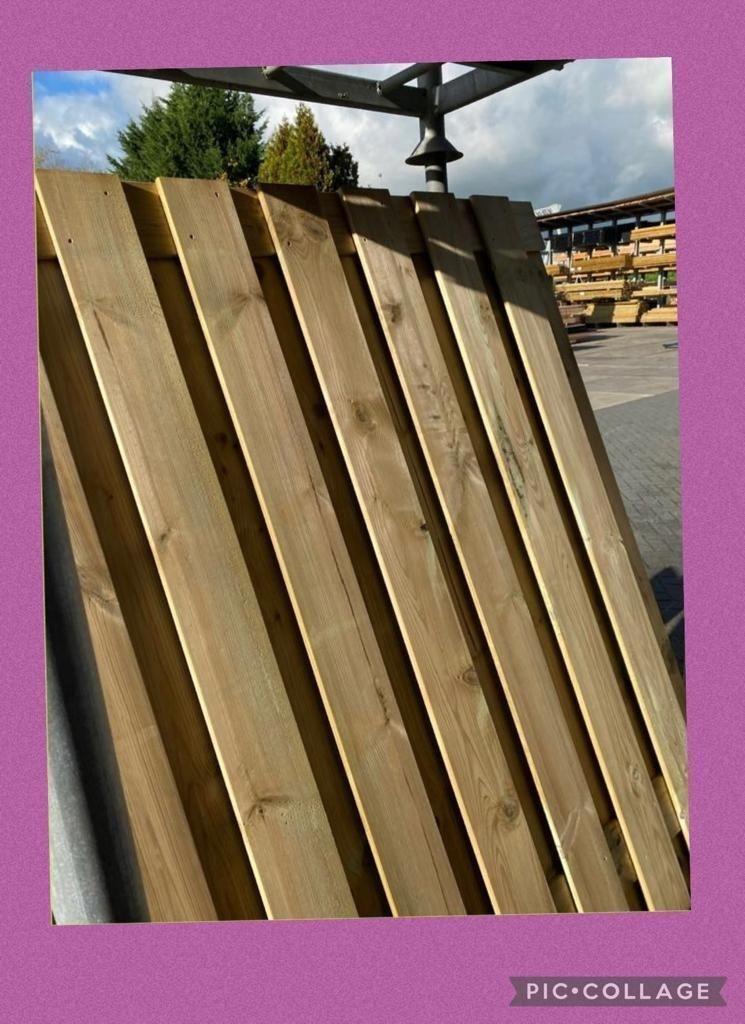 Grenen geïmpregneerde schuttingen - frame deur, Tuin en Terras, Tuinpoorten, Nieuw, Ophalen of Verzenden, 150 tot 200 cm, Hout