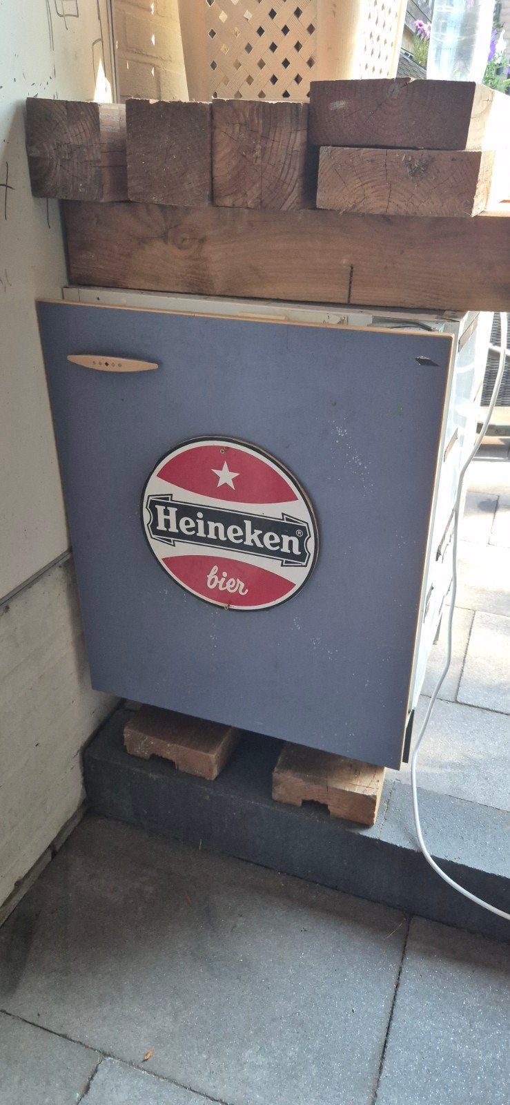 Koelkast waar 2 bierkratten in passen, Ophalen of Verzenden
