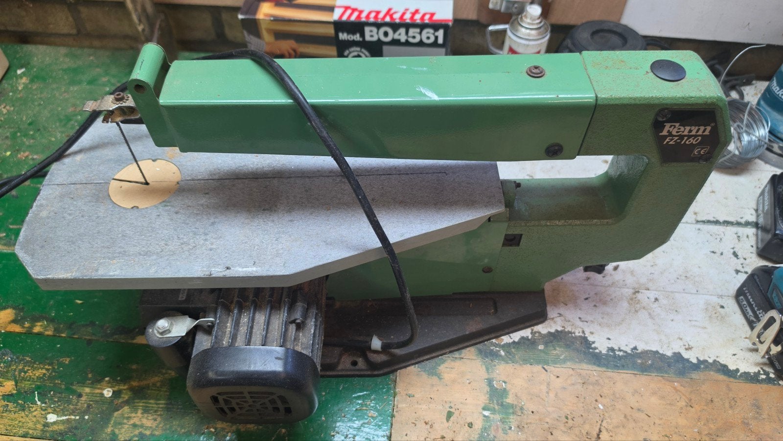 Ferm FZ-160 Figuurzaagmachine - Gebruikt, Ophalen, Minder dan 30 mm, Gebruikt, Ferm