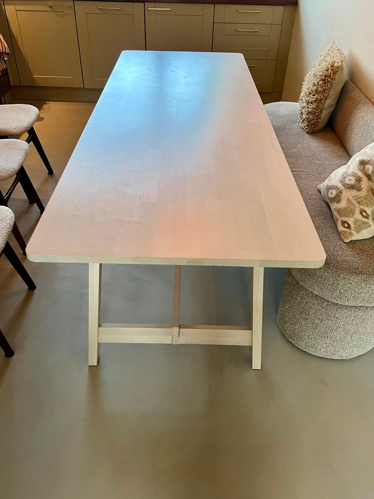 Ikea Norraker eettafel (smal en lang 220x80x74), Ophalen, Gebruikt, 200 cm of meer, Rechthoekig