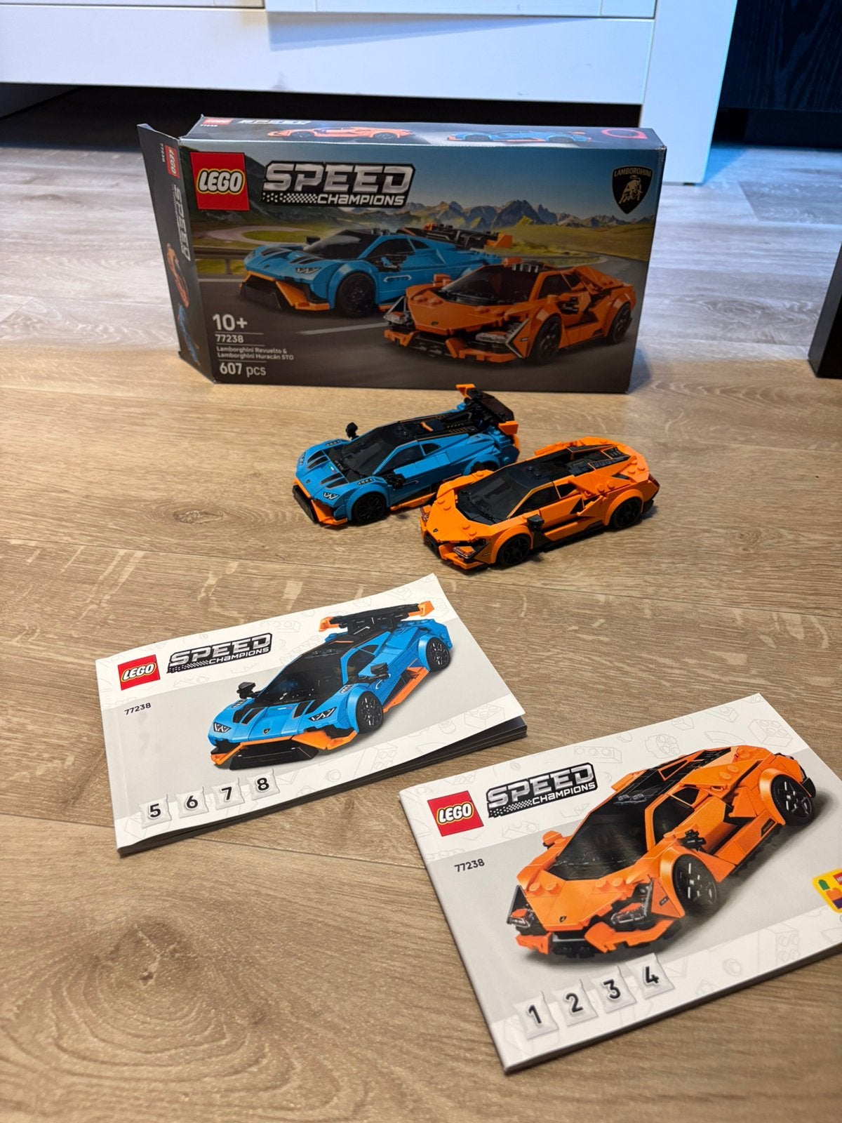 Lego speed champions lamborgini Revuelto & huracán STO 77238, Lego, Zo goed als nieuw, Inclusief accessoires, Complete set