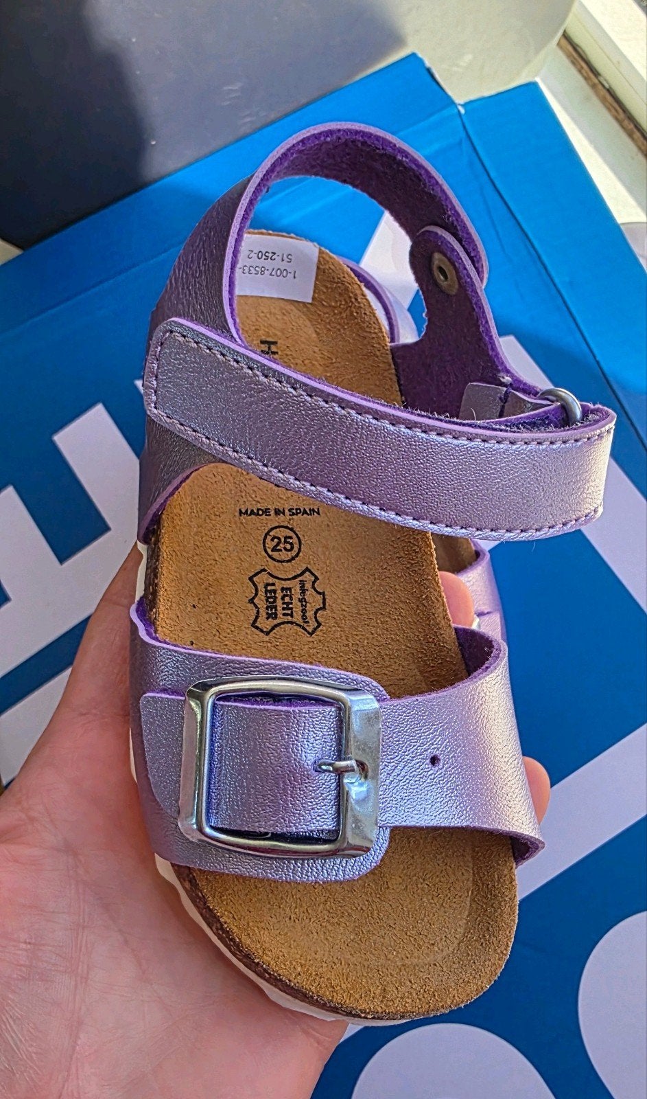 Nieuwe paarse kindersandalen - Maat 25, Ophalen, Jongen of Meisje, Overige typen, Nieuw