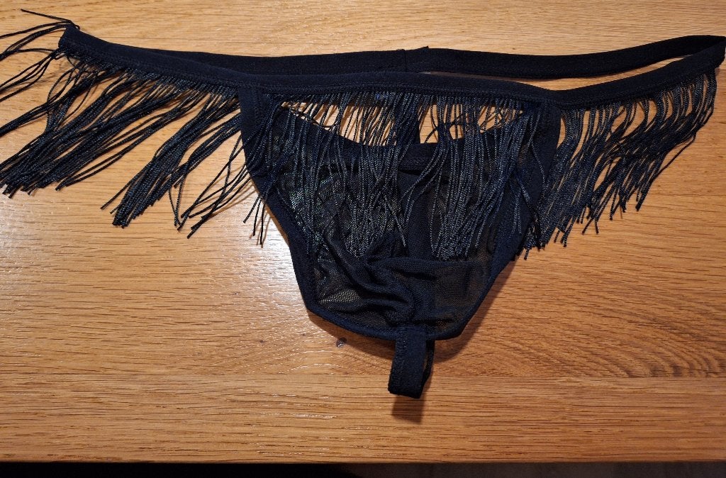 sexy herenstring maat M, Verzenden, Zwart, Overige typen