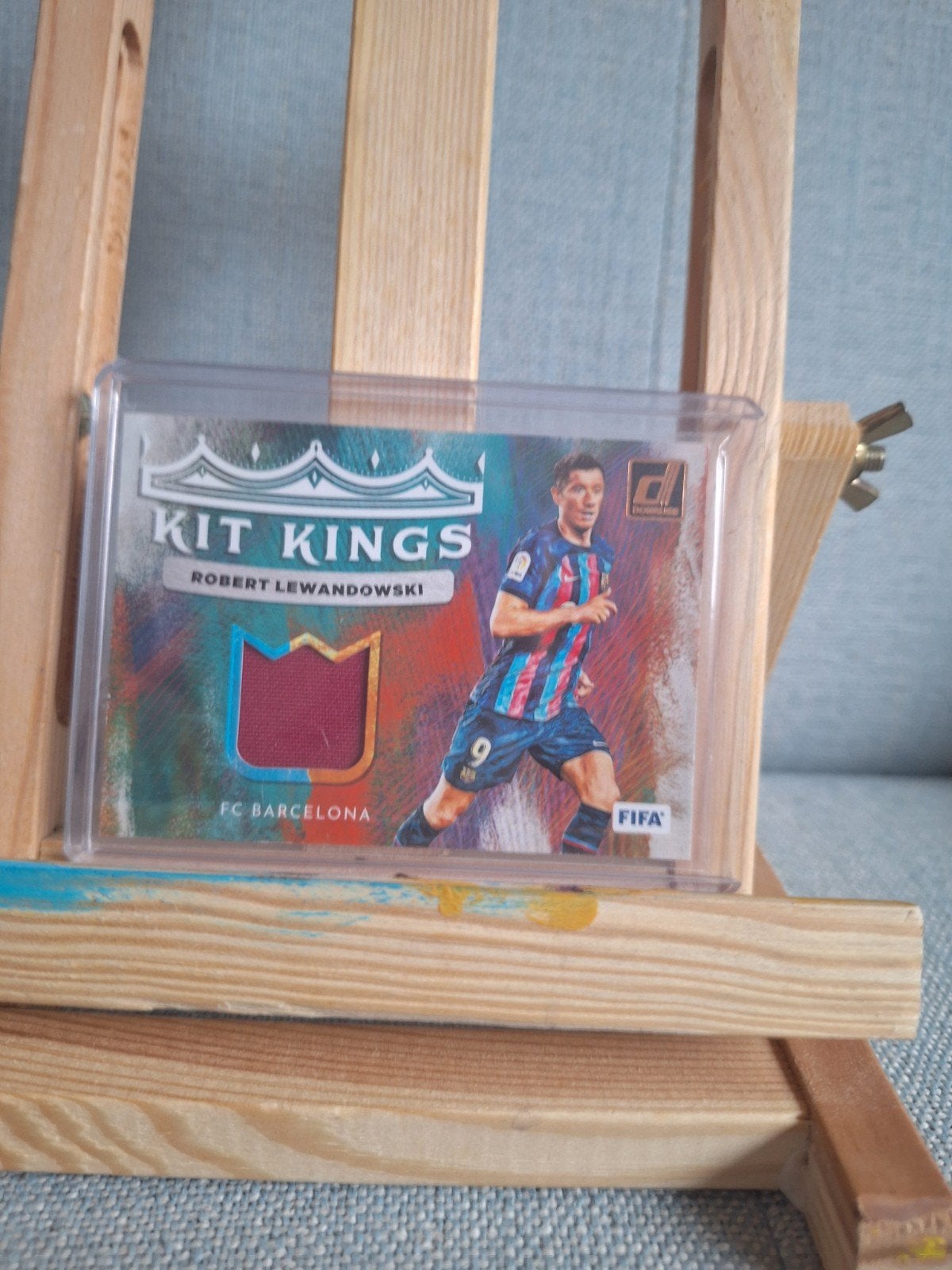 Robert Lewandowski relic patch 22/23 panini, Verzamelen, Ophalen of Verzenden, Zo goed als nieuw