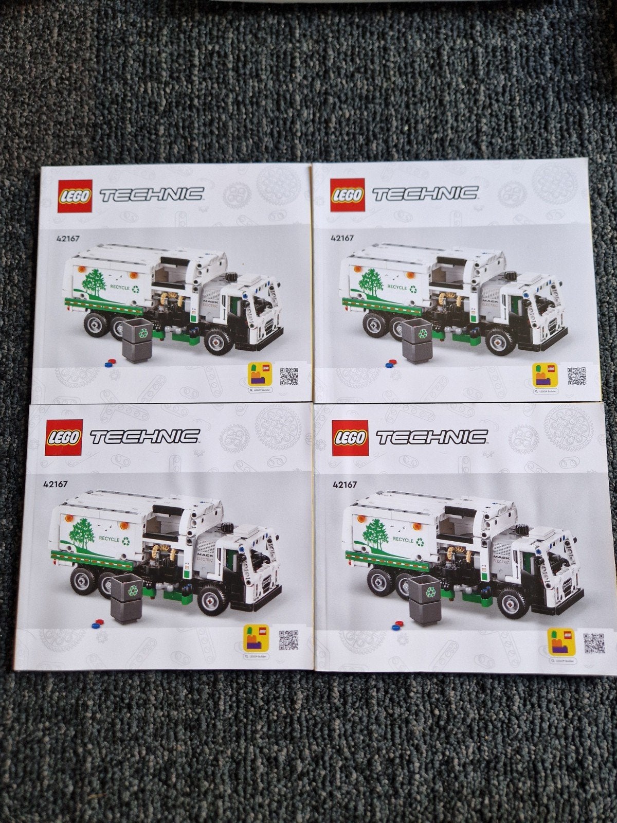 LEGO Technic 42167 Vuilniswagen Bouwinstructies (4x), Ophalen of Verzenden