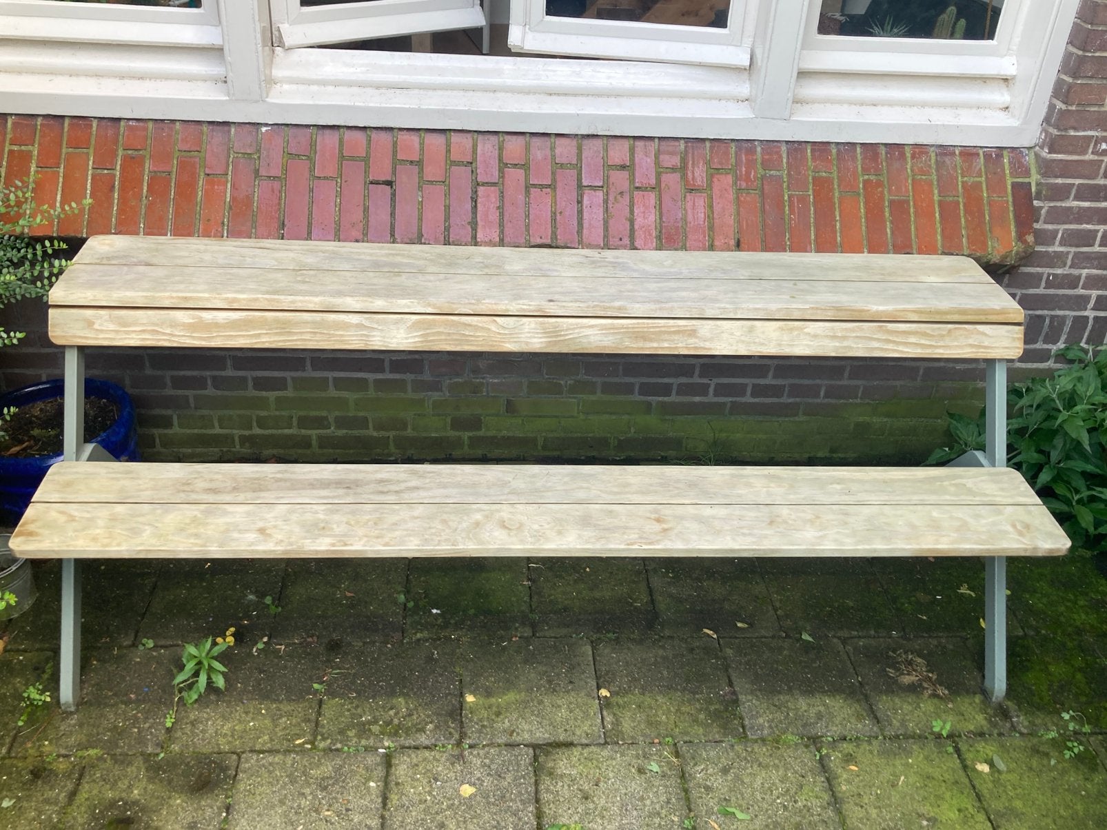 Weltevree tafelbank 4-zits, Ophalen, Gebruikt, Hout