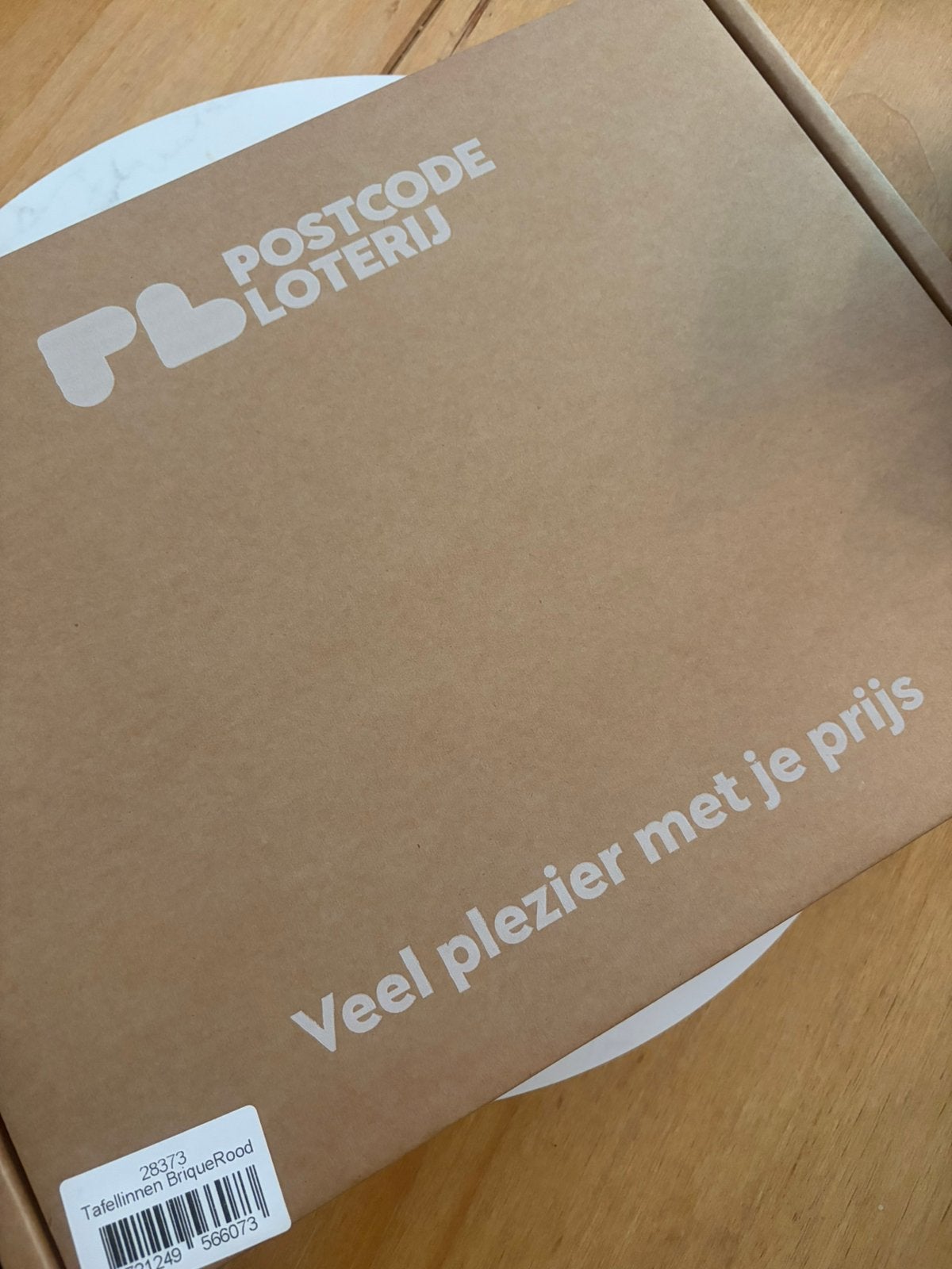 Tafelkleed Set Postcode Loterij, Oranje, Nieuw, Ophalen of Verzenden, Katoen