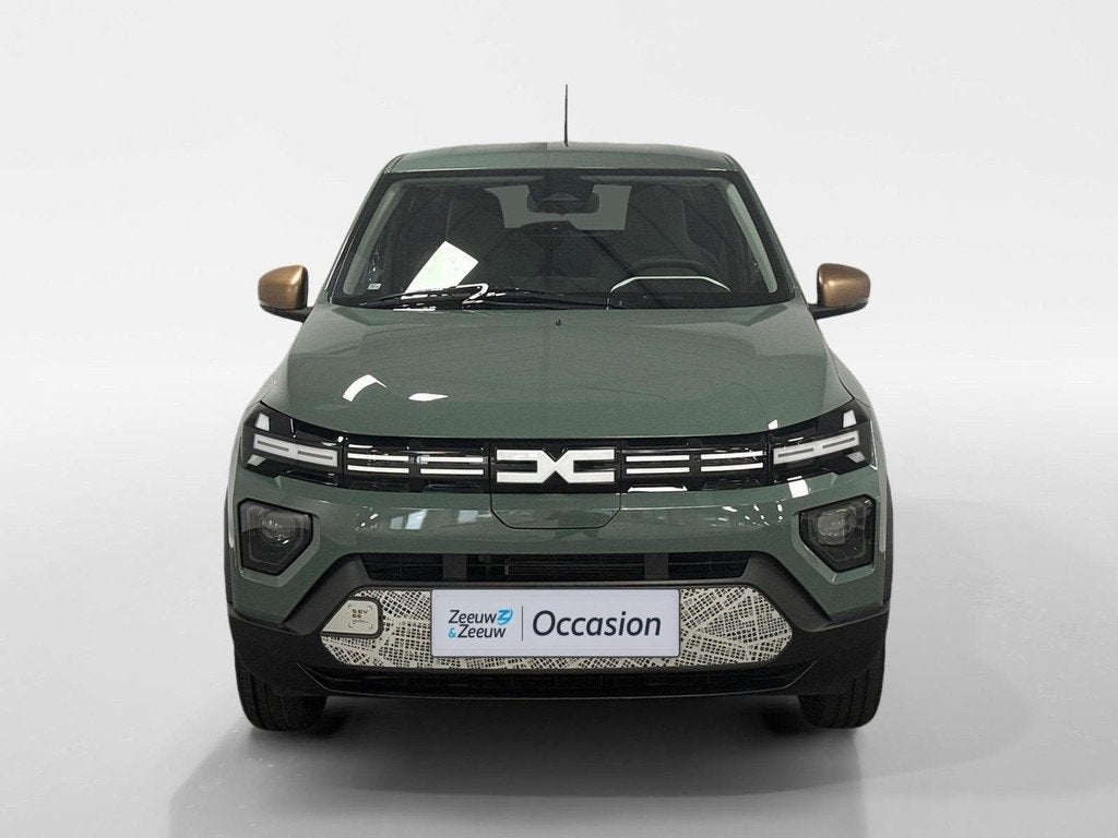 Dacia Spring Extreme 65 26.8 kWh AIRCO APPLE CARPLAY/ANDROID, Auto's, Dacia, 12 maanden, Gebruikt, 4 stoelen, Leder en Stof