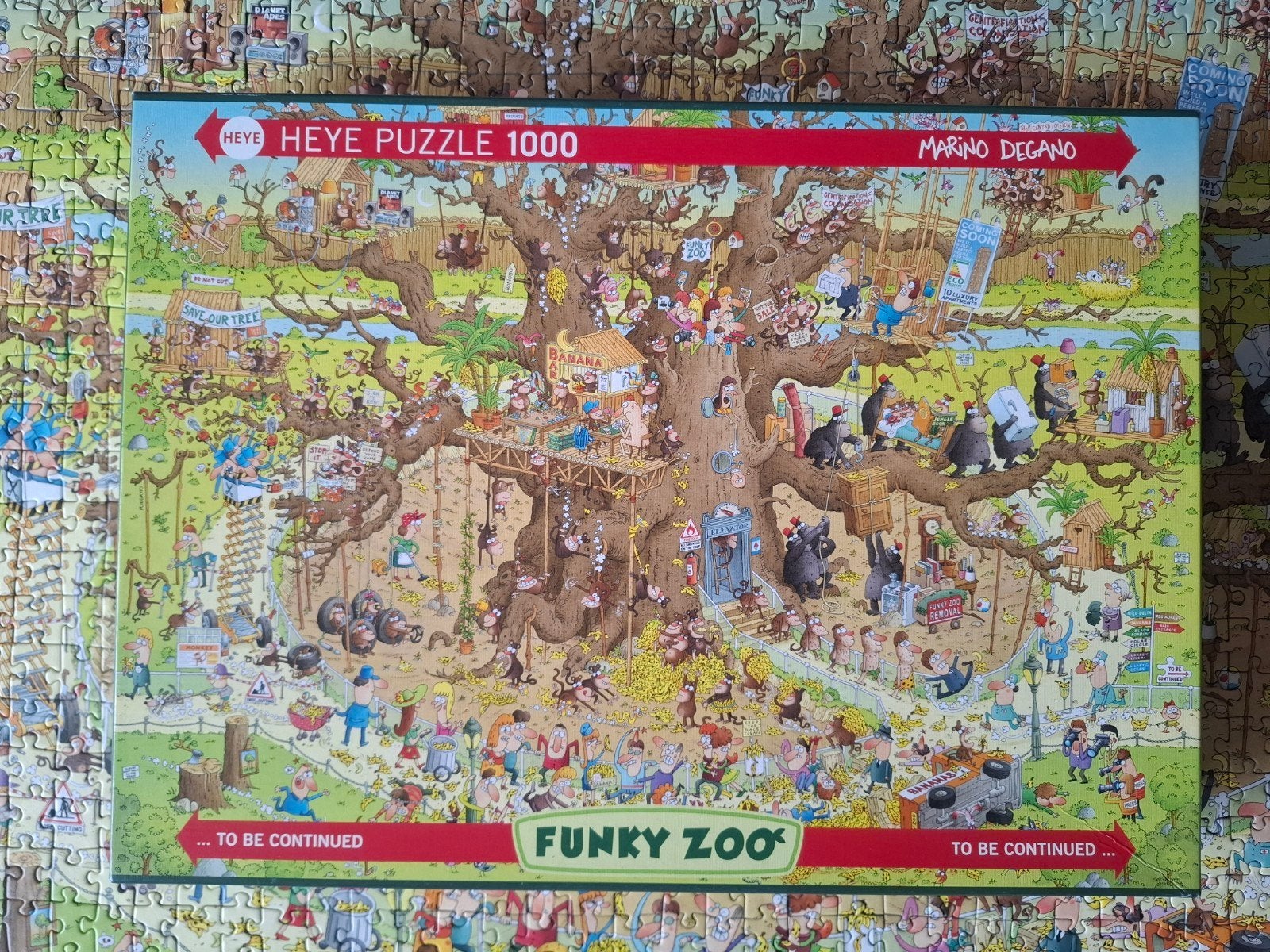 Heye, Funky zoo Monkey Habitat, Ophalen of Verzenden, 500 t/m 1500 stukjes, Zo goed als nieuw