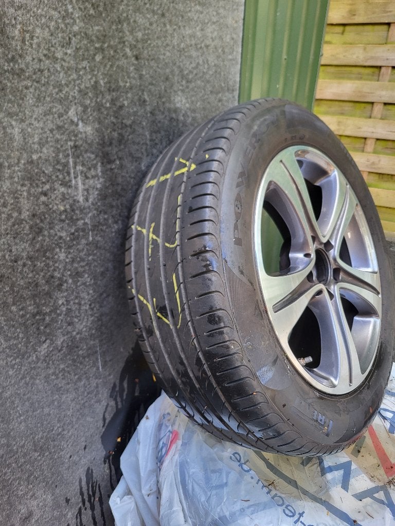 Alu 17 " Velgen met banden, Auto-onderdelen, Banden en Velgen, Ophalen, Gebruikt, Banden en Velgen, 17 inch