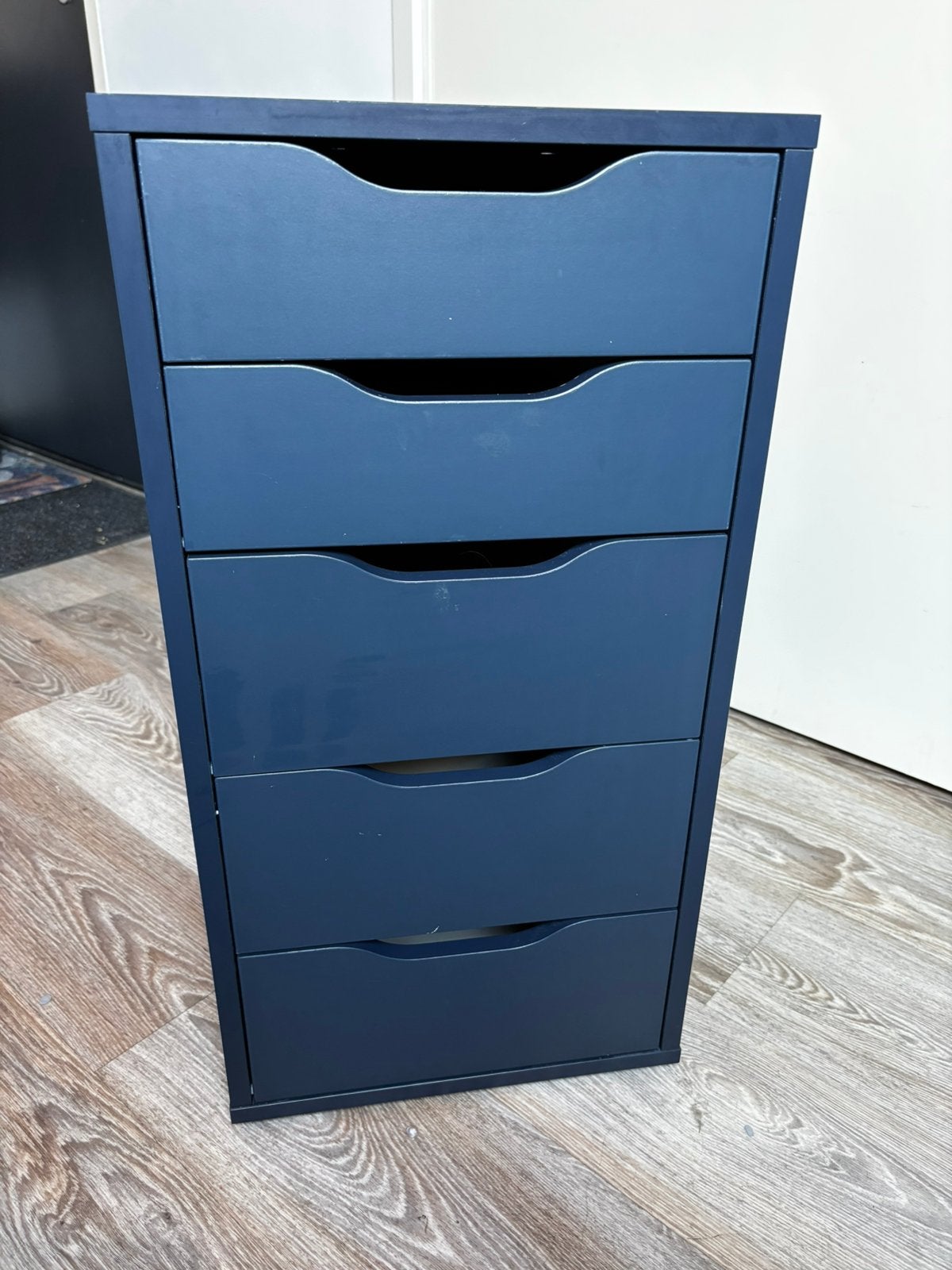IKEA Alex ladeblok - Donkerblauw, Ophalen, Minder dan 50 cm, Gebruikt, 5 laden of meer
