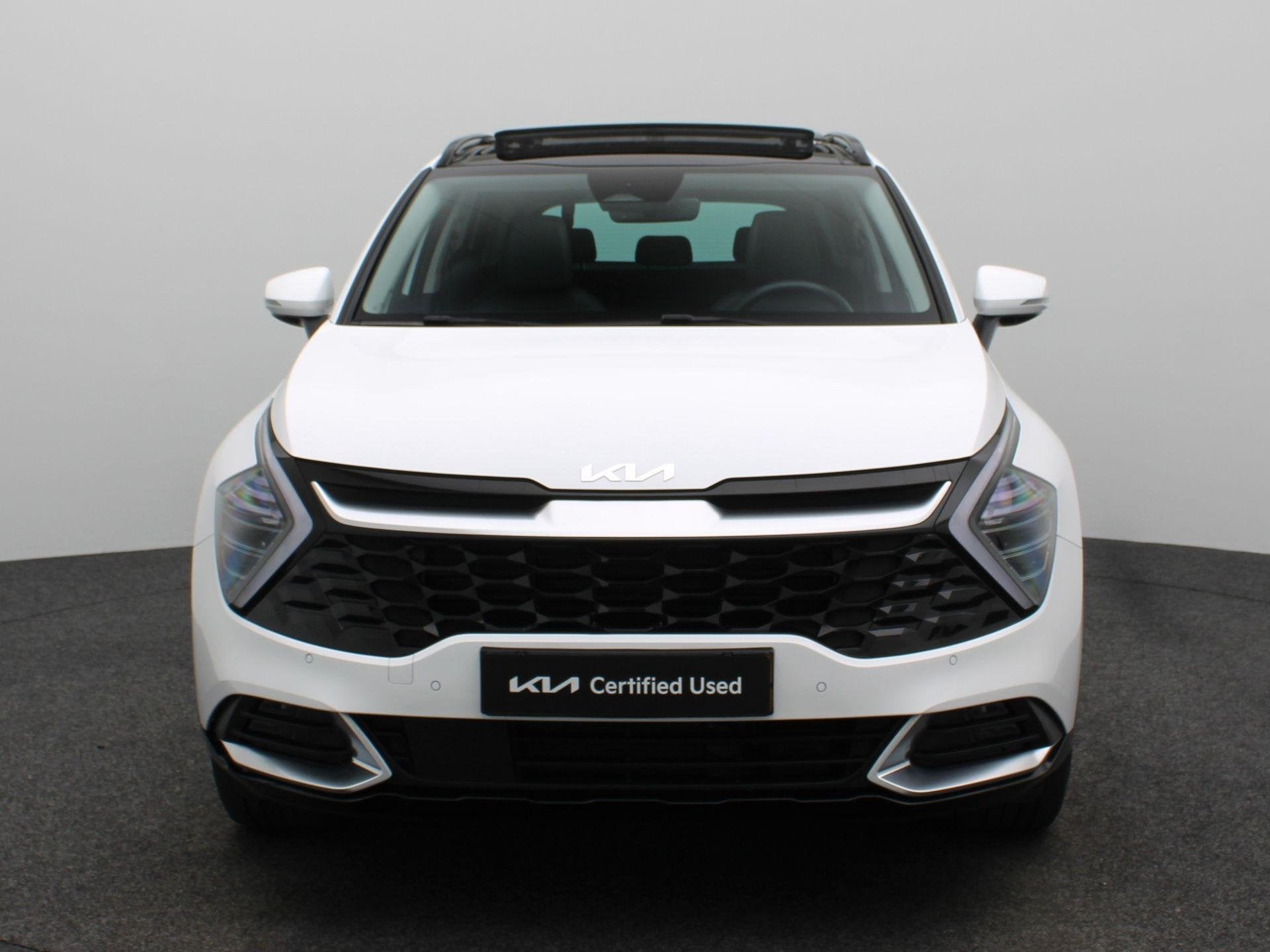 Kia Sportage 1.6 T-GDi Hybrid DynamicPlusLine | Pano Dank |, Auto's, Gebruikt, Euro 6, 4 cilinders, Leder en Stof