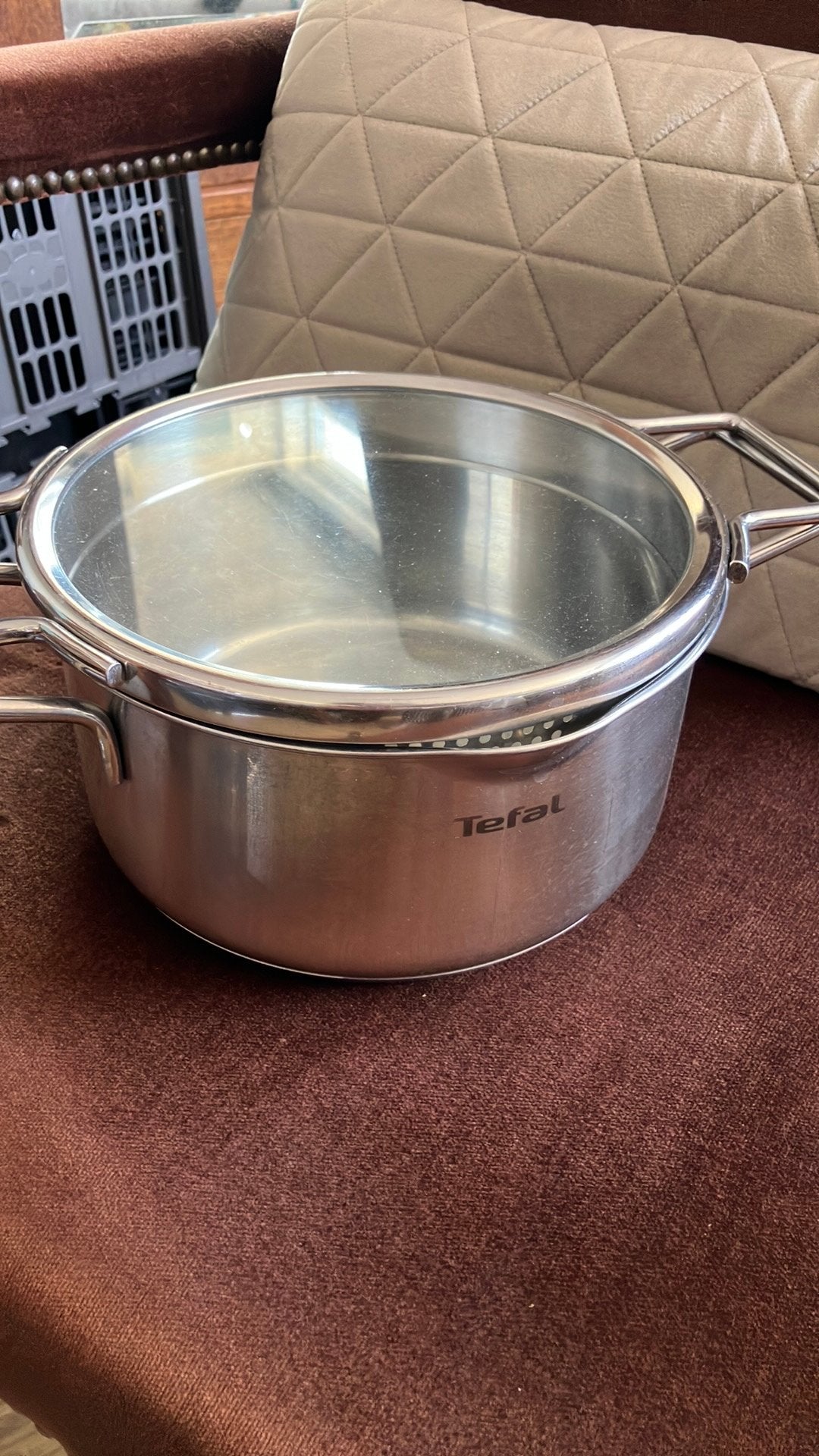 Tefal Nordica pannen (oa inductie), Ophalen of Verzenden, Gebruikt, Rvs, Overige typen