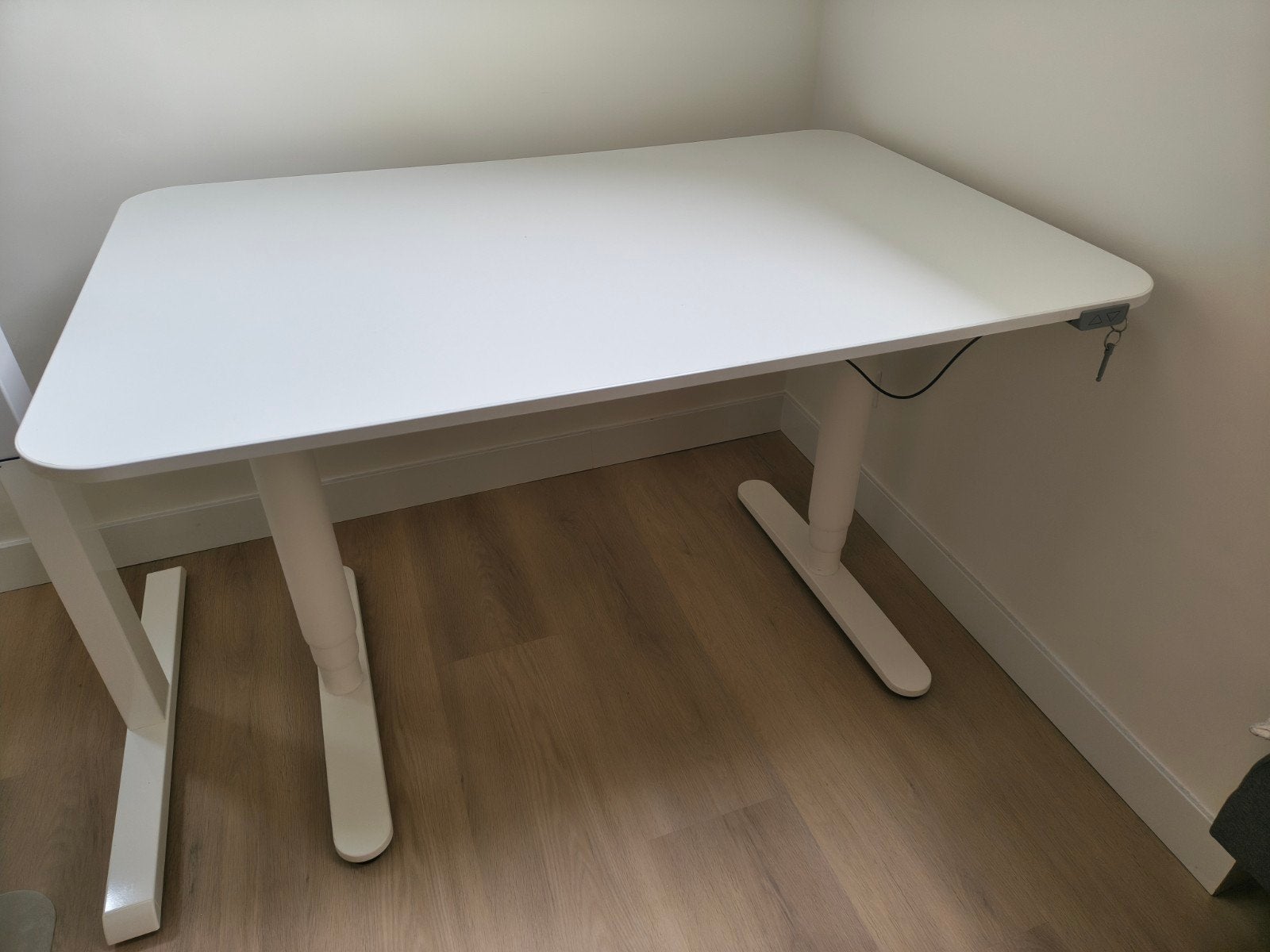 IKEA Bekant elektrisch verstelbaar zit-sta bureau 120x80 cm, Huis en Inrichting, Bureaus, Ophalen, Zit-sta bureau, Elektrisch