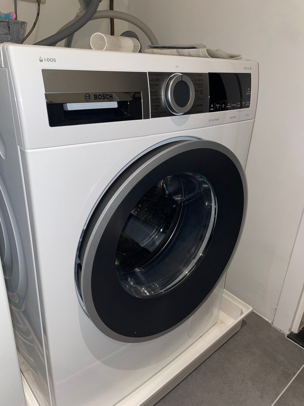 Bosch Serie 6 i-DOS Wasmachine - 9 kg, Zeer Zuinig, Ophalen, 1200 tot 1600 toeren, 8 tot 10 kg, Nieuw