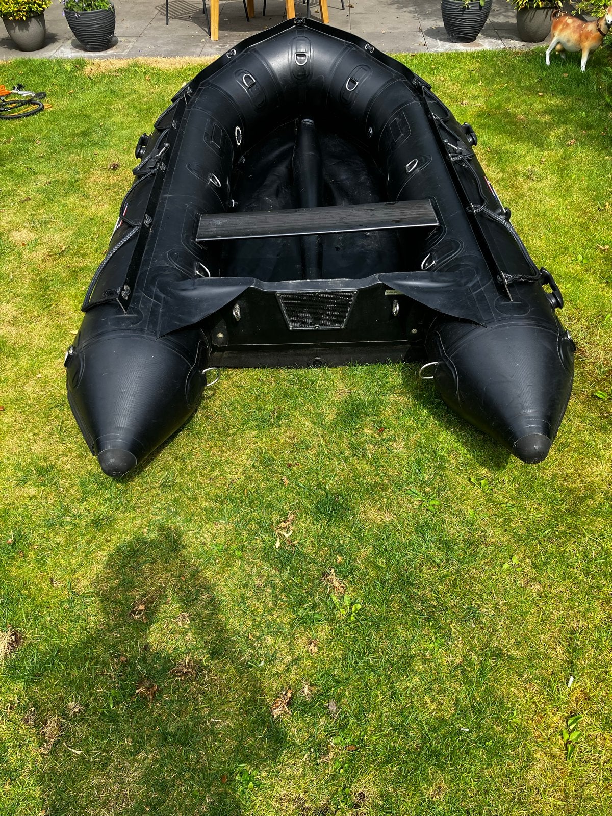 BB-Line Heavy Duty Opblaasboot 320 cm, Watersport en Boten, Rubberboten, Aluminium, Gebruikt, Peddels, Ophalen