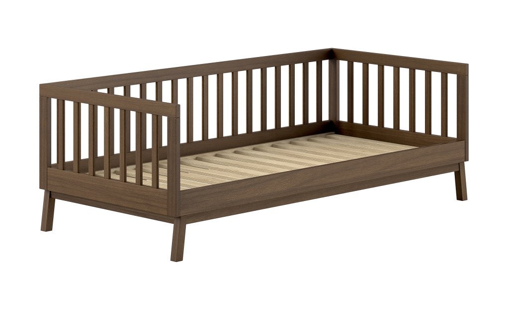 Sezane kajuitbed/bedbank - 90x200 - Walnoot, Niet ingevuld, Niet ingevuld, Niet ingevuld