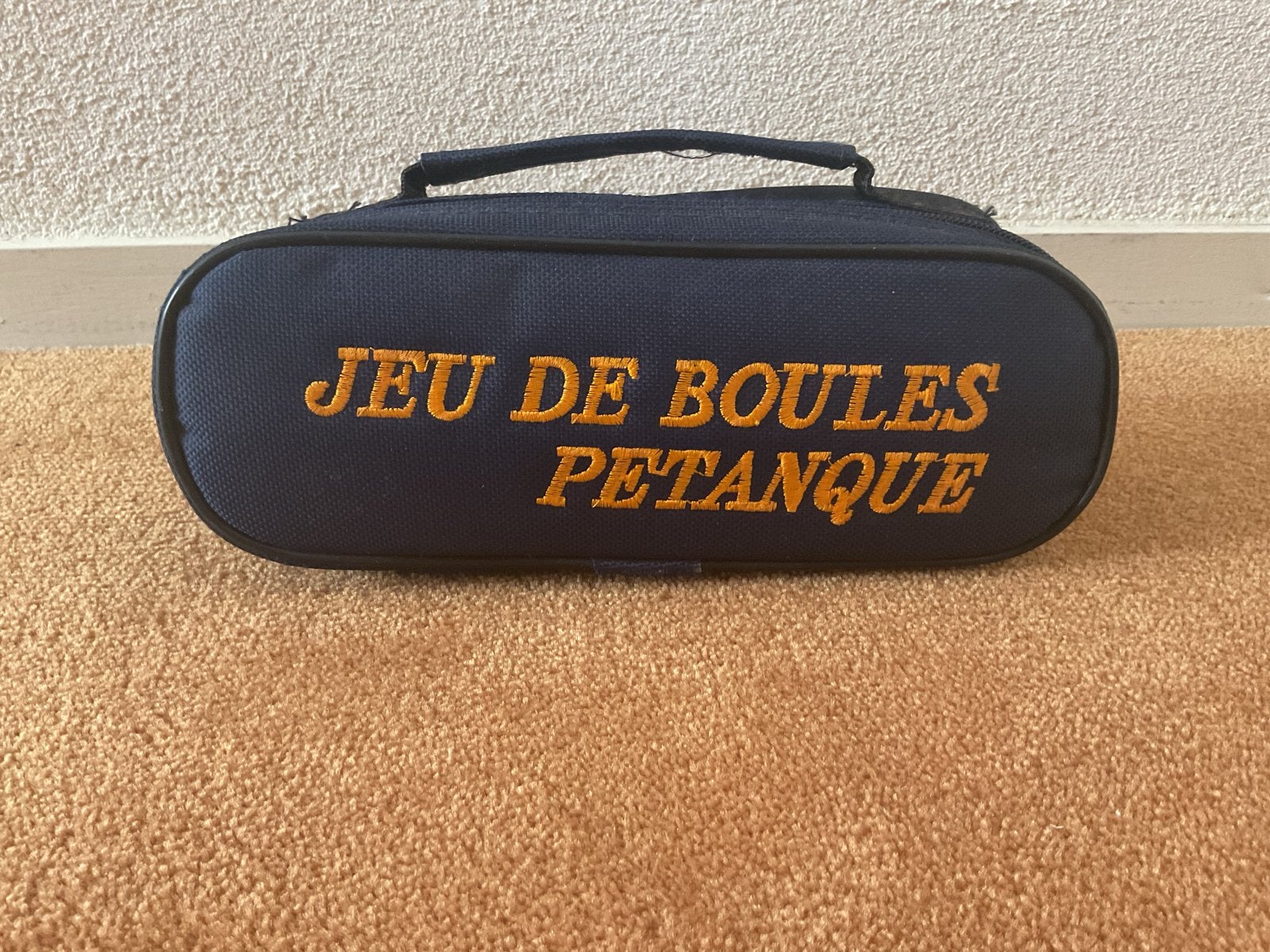 Jeu de Boules Petanque set met tasje, spelregels en meetlint, Ophalen, Gebruikt