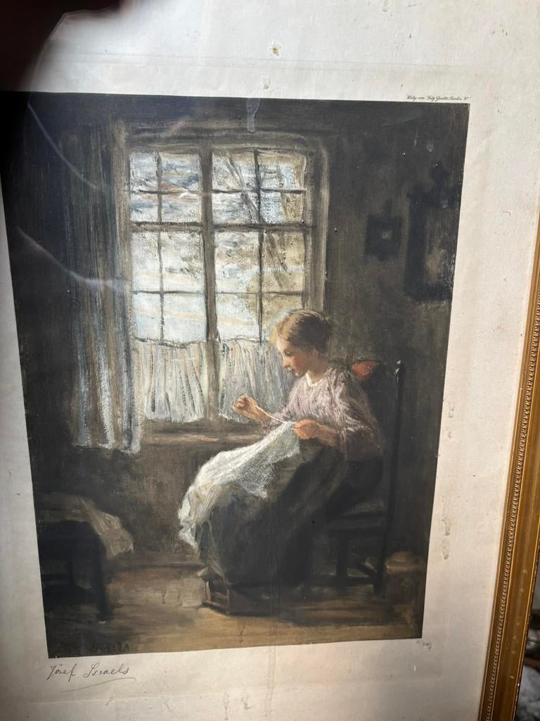 Jozef Israëls – gesigneerd, Antiek en Kunst, Kunst | Schilderijen | Klassiek, Ophalen of Verzenden