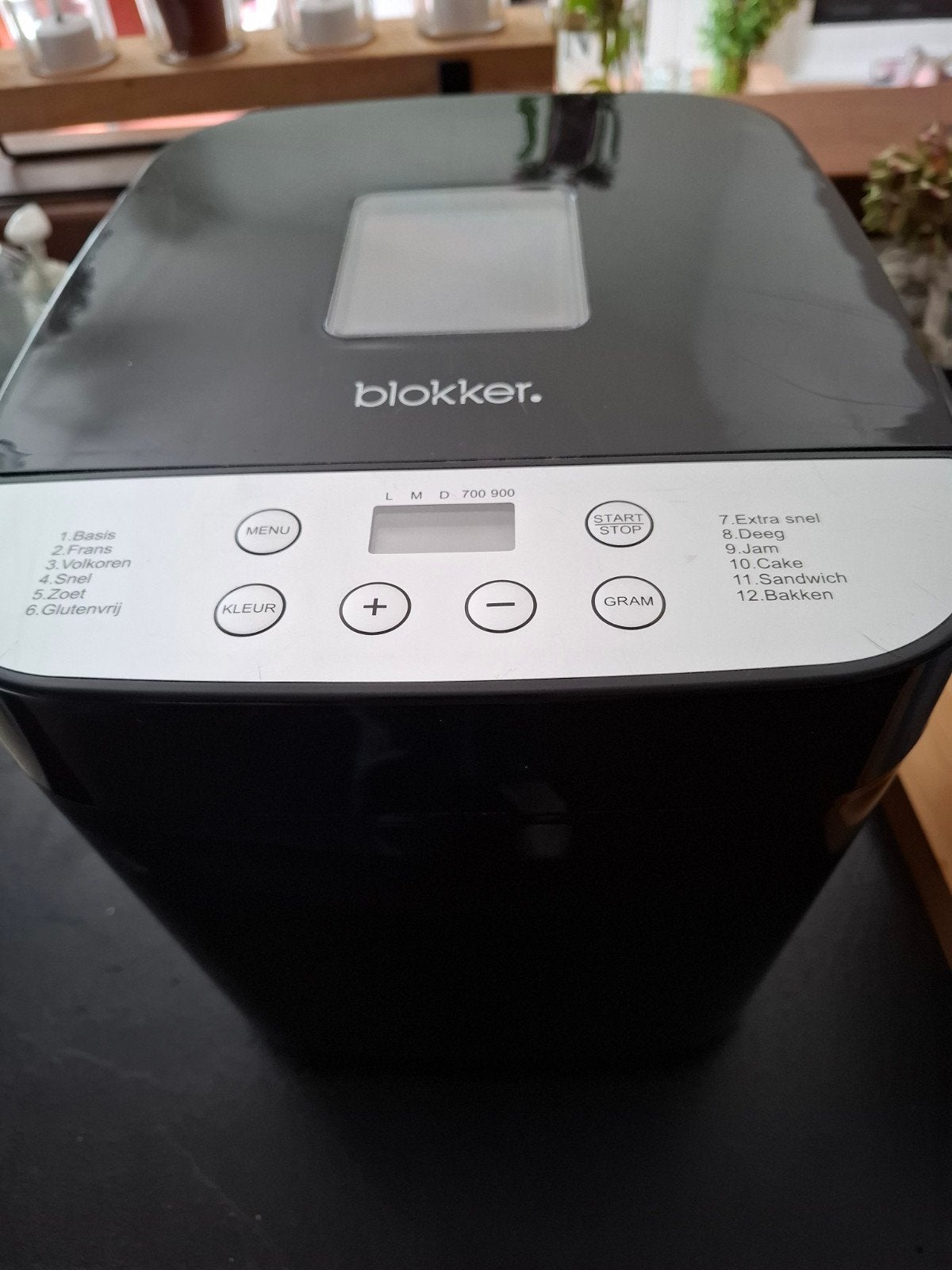 Blokker Broodbakmachine brood snijder, Ophalen, Zo goed als nieuw, Met timer, Kijkvenster